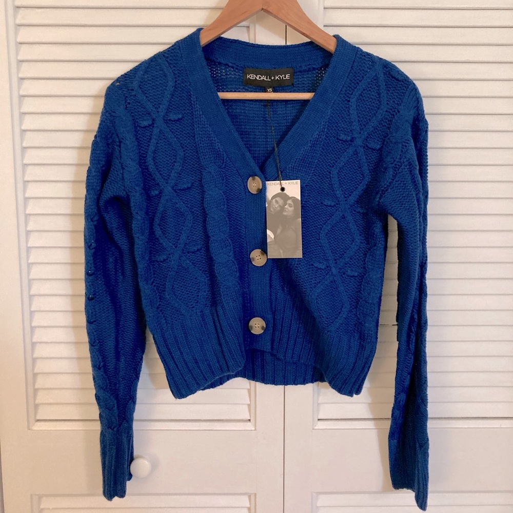 Cobalt blue cardigan